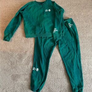 Spiritual Gangster x Peloton Kendall Toole sweatshirt and sweatpants set